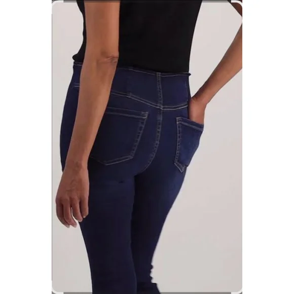 INC International Concepts Dark Blue High Rise Skinny Jeans Size 6 - Picture 2 of 6